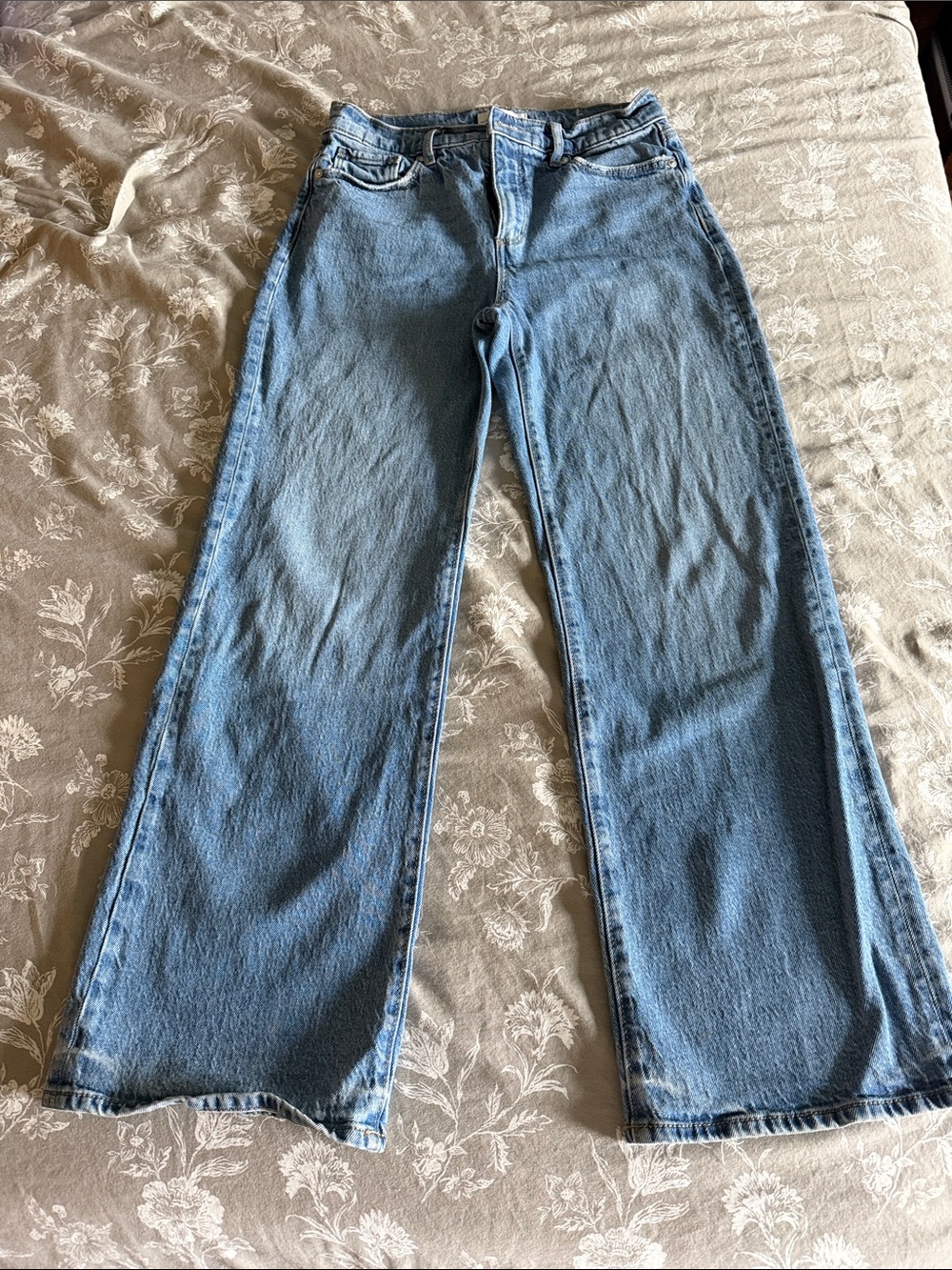 LOFT Light Blue Wide-Leg Jeans